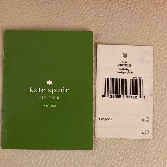 Kate Spade Wellsley Lg Leather Tote, Flamingo Pink - Picture 3 of 16